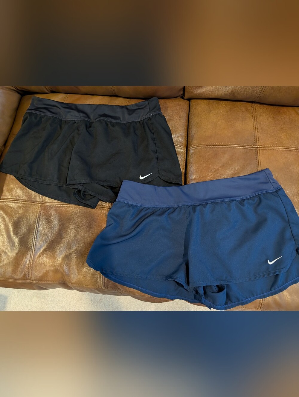 Nike Women’s Athletic Shorts in Black & Navy
